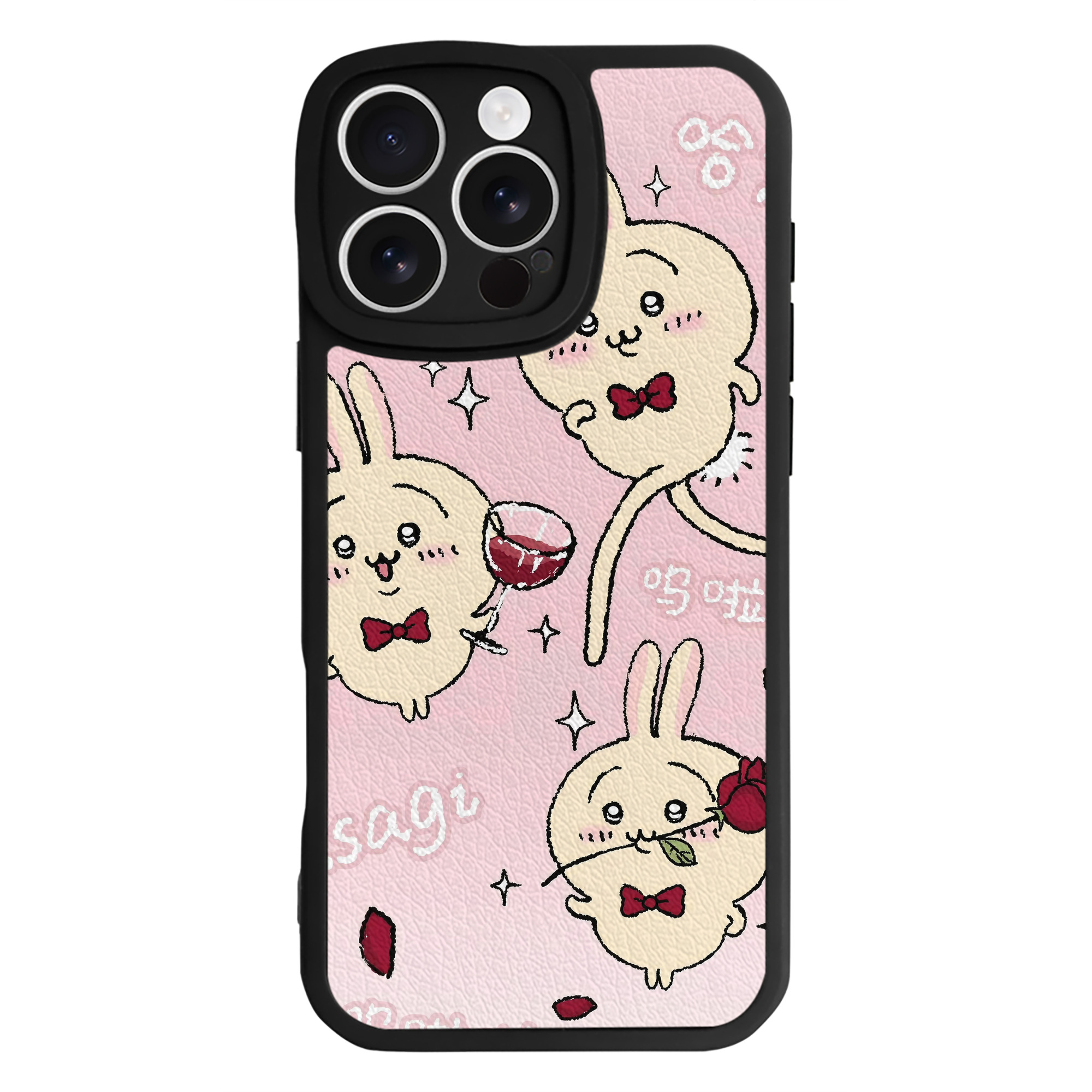 （画像用） ちいかわ Chii-kawa 【iPhone 16シリーズ対応】シリコンスマホケース（レザー調） 材質：シリコン